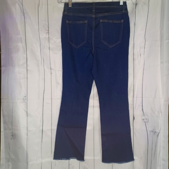 Nine West kick flare jeans with raw hem - Picture 11 of 14